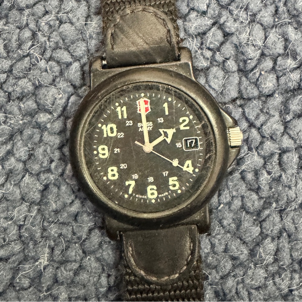 Victorinox Swiss Army Black Dial Date Quartz